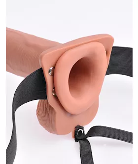 Fetish Fantasy 10 Inch Hollow Rechargeable Strap-on Remote 