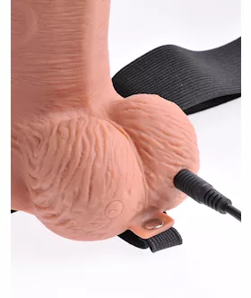 Fetish Fantasy 10 Inch Hollow Rechargeable Strap-on Remote 