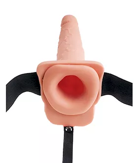 Fetish Fantasy Hollow Squirting Strap-on With Balls