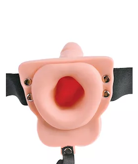 Fetish Fantasy 6 Inch Hollow Rechargeable Strap-on Remote