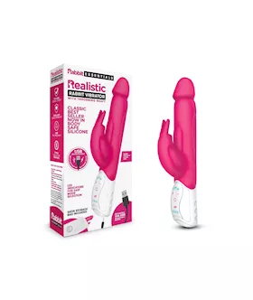 Rr Rechargeable Realistic Rabbit- Hot Pink