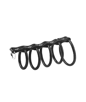 5 Ring Rubber Gates Of Hell Cock Rings