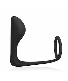 Cock Ring With P-spot Plug