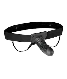 Unisex Vibrating Hollow Strap-on Dildo