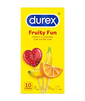 Durex Fruity Fun Condoms - 10 Pack
