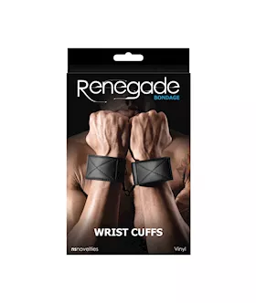Renegade Bondage Wrist Cuff Black