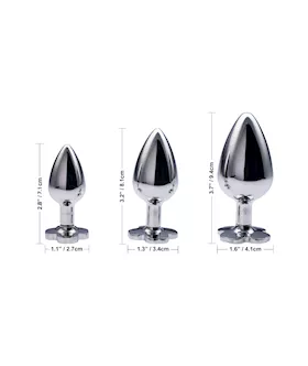 Kink Range Flower Gem Butt Plug - 3.7 Inch