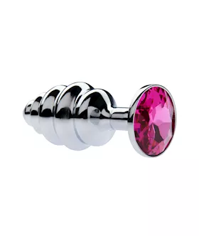 Kink Range Alloy Gemmed Butt Plug - 2.9 Inch