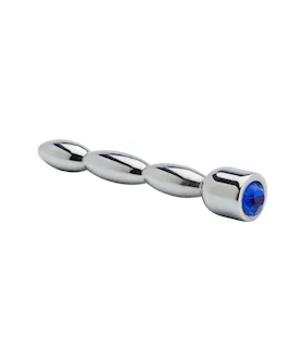Kink Range Jewell Tipped Penis Plug  19 Inch