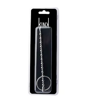 Kink Range Metal Ring Beaded Penis Plug - 6.8 Inch