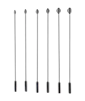 Kink Range Stainless Steel 6 Piece Penis Plug Set
