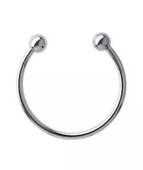 Kink Range Double Ball Open Stainless Steel Penis Head Ring