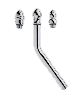 Kink Range Curved Enema Wand with Removeable Heads  82 Inch