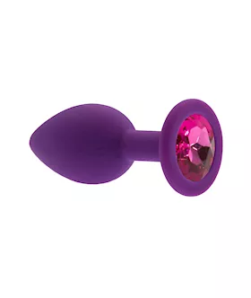 Kink Range Silicone Gemmed Butt Plug  28 Inch
