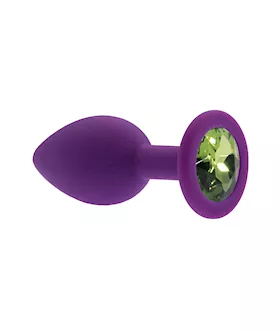 Kink Range Silicone Gemmed Butt Plug  28 Inch