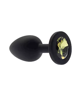 Kink Range Silicone Gemmed Butt Plug  28 Inch