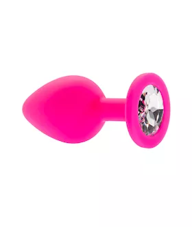 Kink Range Silicone Gemmed Butt Plug  31 Inch
