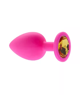 Kink Range Silicone Gemmed Butt Plug  38 Inch