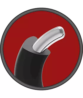 Kink - Silicone Covered Metal Cock Ring - 50mm