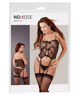 Suspender Set Black S-l