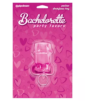 Bachelorette Party Pecker Shot Glass Ring Asst Colors