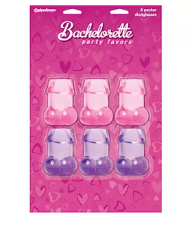 Bachelorette Party Pecker Shot Glasses Asst Colors
