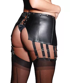 Leather Suspender Belt 