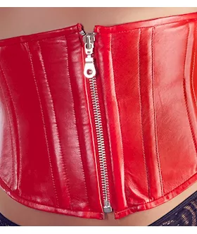 Sadie Leather Corset - 51cm