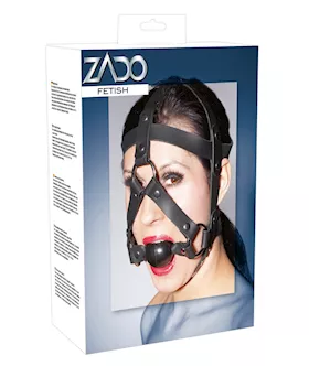 Leather Head Harness And Gag