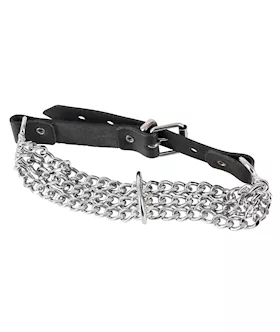 Leder Halsfessel Kette