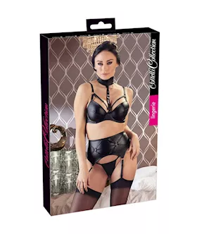 Cottelli Collection Deadly Dominatrix Wetlook Lingerie