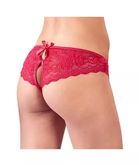 Cottelli Collection Open Your Heart Crotchless Panties