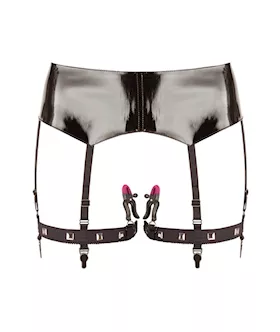 Bad Kitty Bizarre Labia Clamp Suspender Belt