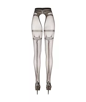 Cottelli Collection Bow Down Crotchless Tights