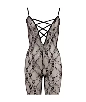 Mandy Mystery Tendrils Crotchless Catsuit