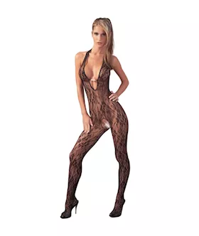 Mandy Mystery Pearly Pleasure Crotchless Catsuit