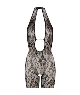 Mandy Mystery Pearly Pleasure Crotchless Catsuit