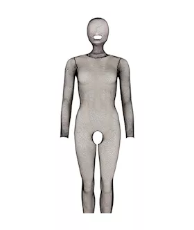 Mandy Mystery On Display Masked Catsuit