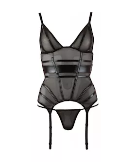 Cottelli Collection Seductive Villain Basque Set 