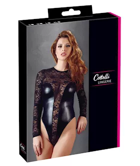 Wetlook Lace Bodysuit