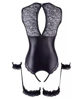 Cupless And Crotchless Bodysuit