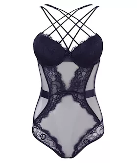 Powernet Bodysuit With Push-up - B