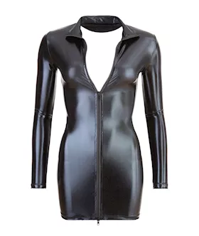 Full Zip Mini Dress