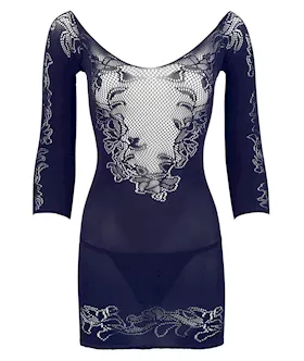 Sleeved Lace Mini Dress