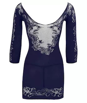 Sleeved Lace Mini Dress