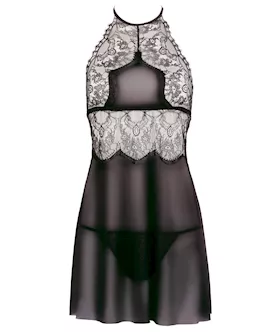 3 Piece Negligee, Kimono And Thong Set