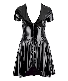 Pin Up Vinyl Zip Dress 