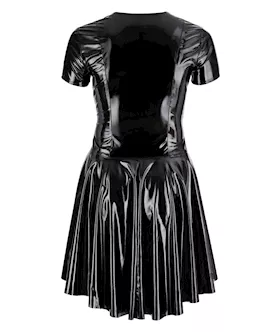 Pin Up Vinyl Zip Dress 