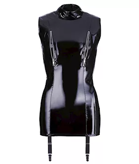 Vinyl Dress With Suspenders 