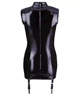 Vinyl Dress With Suspenders 